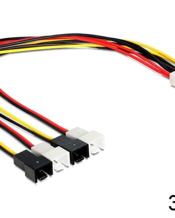 Delock Blæsereffekt-adapter  -pin Intern Strøm Til  -pin Intern Strøm 30 Cm