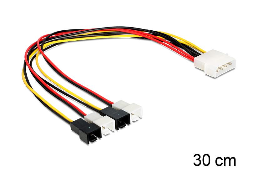 Delock Blæsereffekt-adapter -pin Intern Strøm Til -pin Intern Strøm 30 Cm