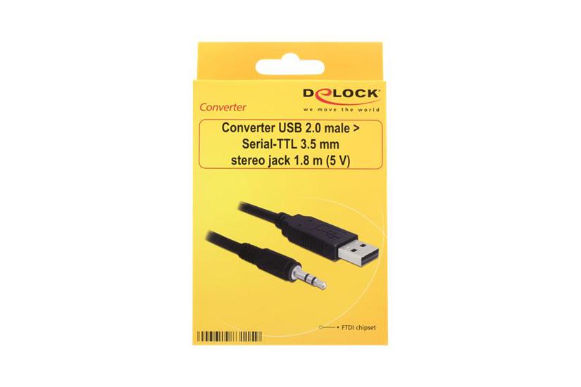 Delock Converter Usb Serial-ttl Mm Stereo Jack Seriel Adapter Usb