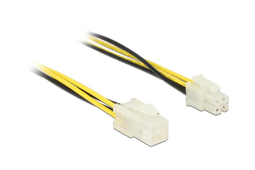 Delock Forlængerkabel Til Strøm -pin Atx12v Til -pin Atx12v 30 Cm