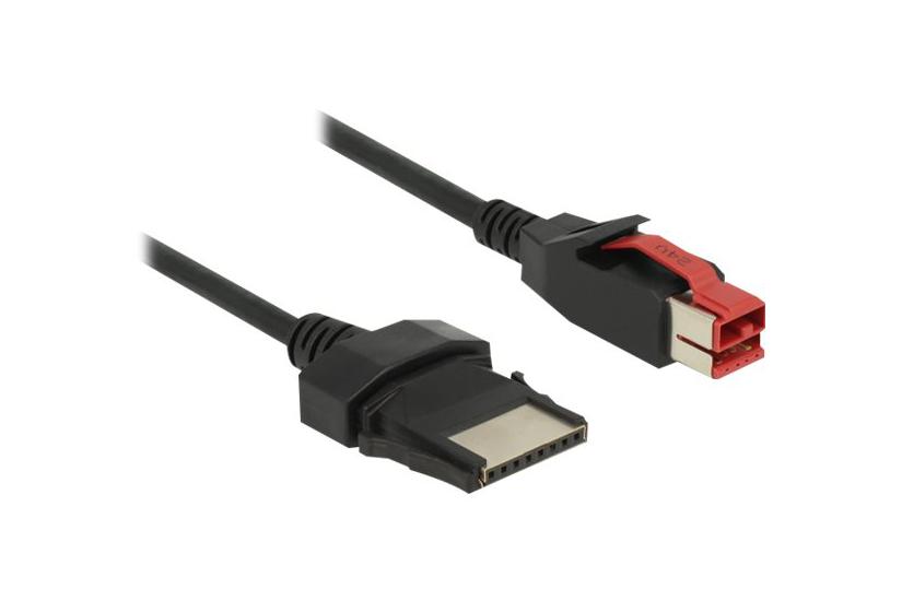 Delock Forstærket Usb Kabel Usb Pluspower 24 Til -pins 1x8 Poweredusb Remote Side