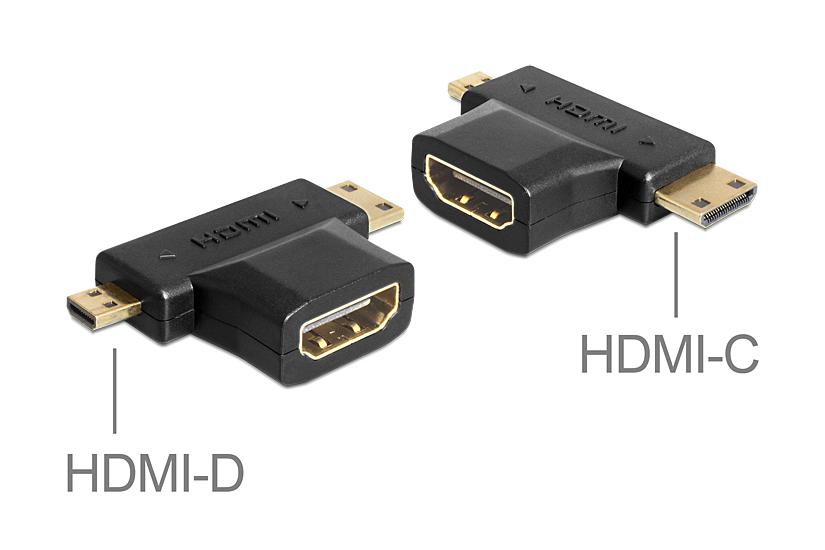 Delock Hdmi-opdeler Hdmi Hun Til Mikro Hdmi Han