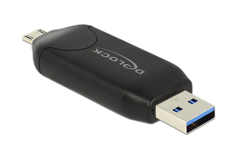 Delock Micro Usb Otg Card Reader Usb Male Kortlæser Usb Usb