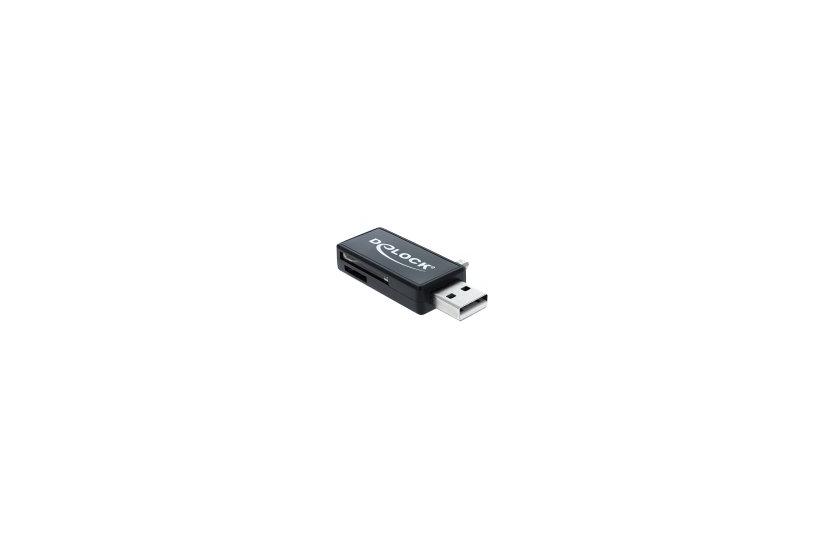 Delock Micro Usb Otg Card Reader Usb Male Kortlæser Usb