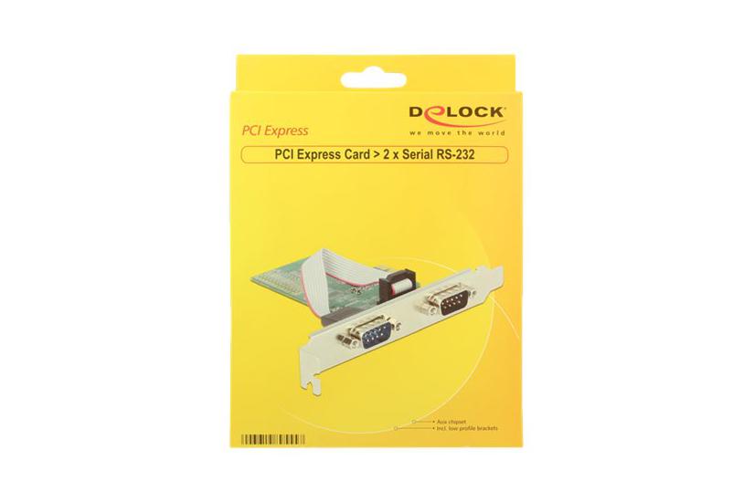 Delock Pci Express Card Serial Rs-232 Seriel Adapter Pcie Rs-232