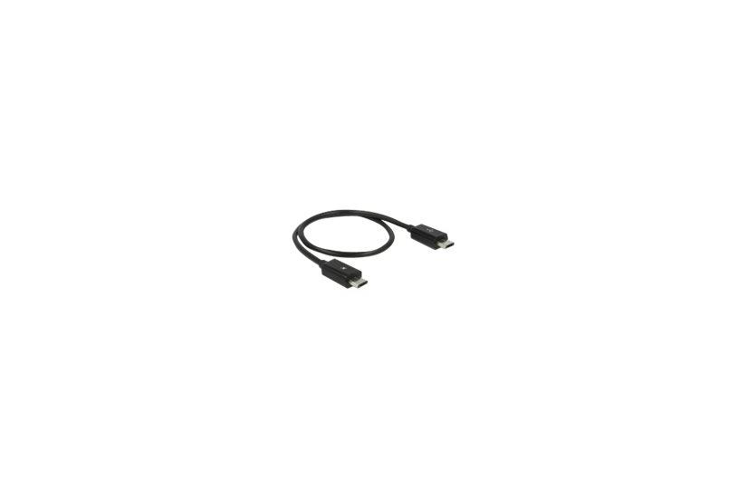 Delock Power Sharing Cable Usb-kabel Micro-usb Type Til Micro-usb Type 30 Cm