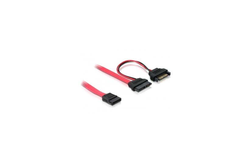 Delock Sata Slimline All-in-one Cable Sata-kabel 50 Cm