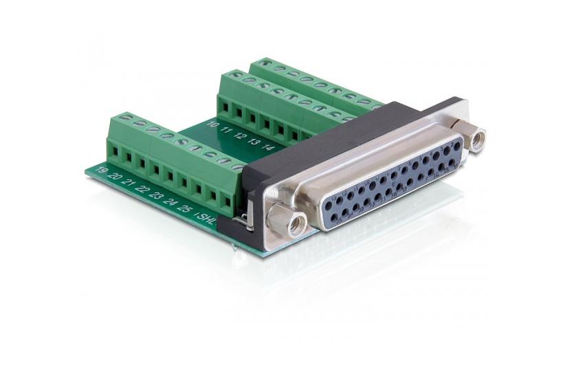 Delock Seriel Adapter Db-25 Til -pins Terminal-blok