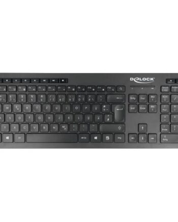Delock Silent Tastatur Qwertz Tysk Sort Indgangsudstyr