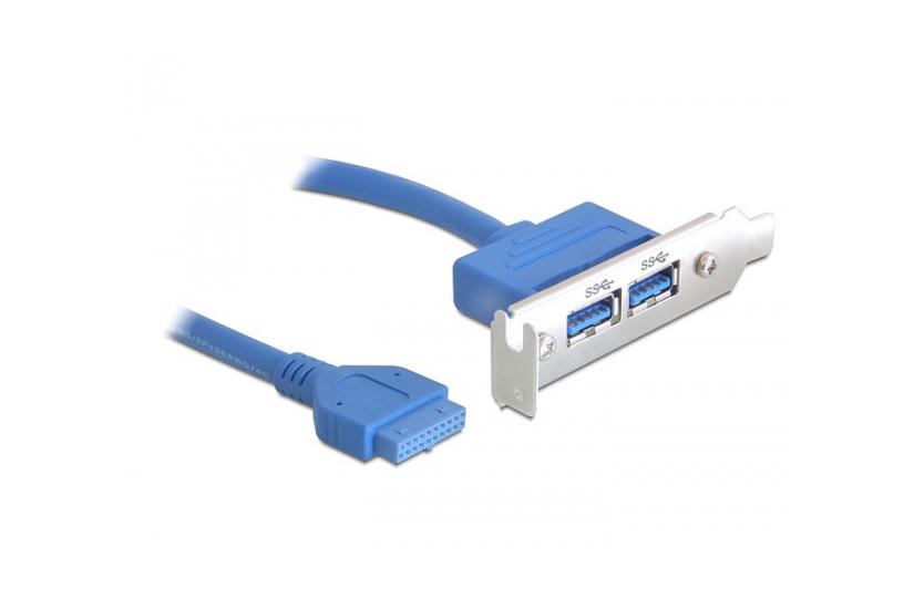 Delock Slot Bracket Usb-panel 19 Pin Usb Samlekasse Til Usb Type 40 Cm