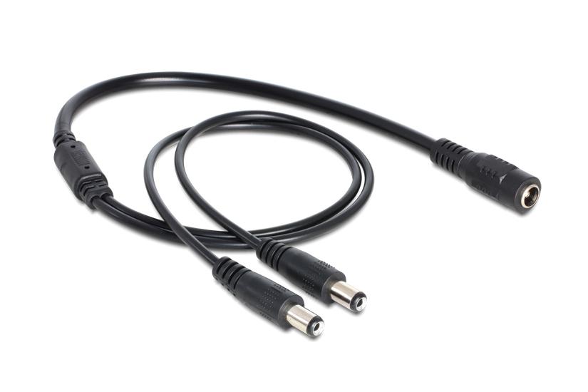 Delock Strøm-splitter Dc Jackstik Mm Til Dc Jackstik Mm 50 Cm