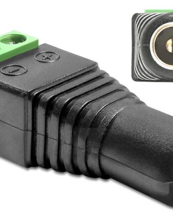 Delock Strømforsyningsadapter   Pins Terminalblok Til Dc Jackstik           Mm