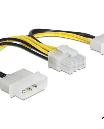 Delock Strømkabel   Pin Eps12   Til  -pin Intern Strøm 15 Cm