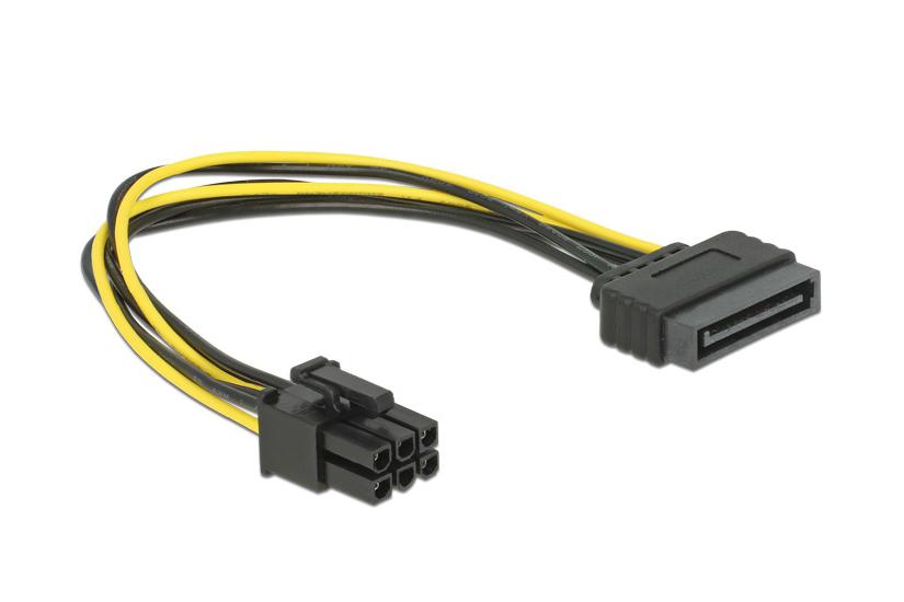 Delock Strømkabel Sata Strøm Til Pin Pcie-strøm 21 Cm