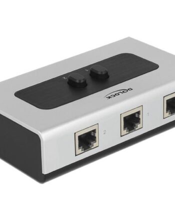 Delock Switch Rj45 10 100 1000   Port Manual Bidirectional Switch   Porte