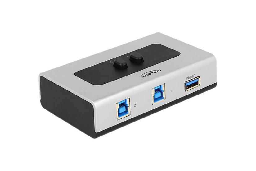 Delock Switch Usb Port Manual Bidirectional Usb Sharing Switch Til Periferiudstyr Porte