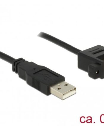 Delock Usb Forlængerkabel Usb Til Usb 50 Cm