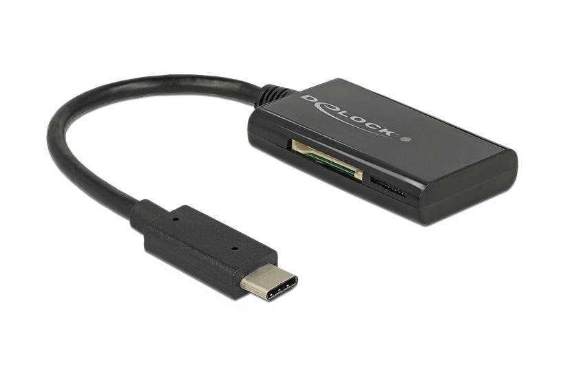 Delock Usb Gen Card Reader Usb Type- Male Slots Kortlæser Usb-