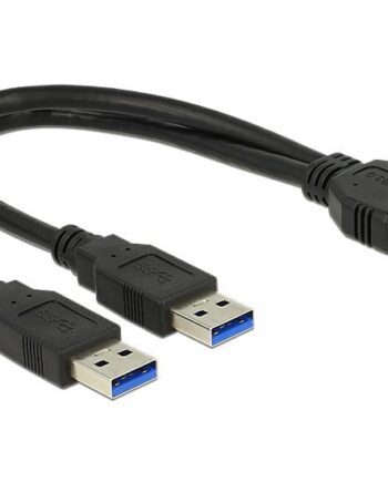 Delock Usb Intern Til Ekstern Kabel 19 Pin Usb     Samlekasse Til Usb Type   25 Cm