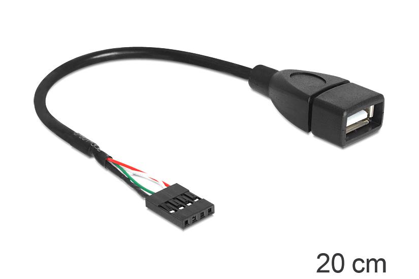 Delock Usb Intern Til Ekstern Kabel Usb Til -pin Usb Samlekasse 20 Cm