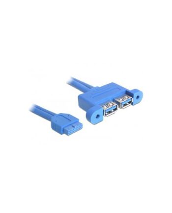 Delock Usb     Pin Header Usb Intern Til Ekstern Kabel 19 Pin Usb     Samlekasse Til Usb Type   45 Cm