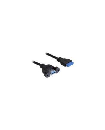 Delock Usb     Pin Header Usb Intern Til Ekstern Kabel Usb Type   Til 19 Pin Usb     Samlekasse 50 Cm