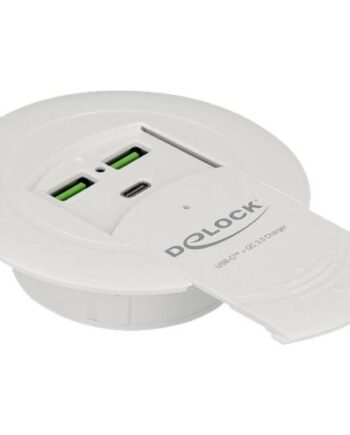 Delock Usb Type-  Charger Pd 85     Qualcomm Quick Charge     For Table Mounting Batterioplader Strømadapter 87 Watt