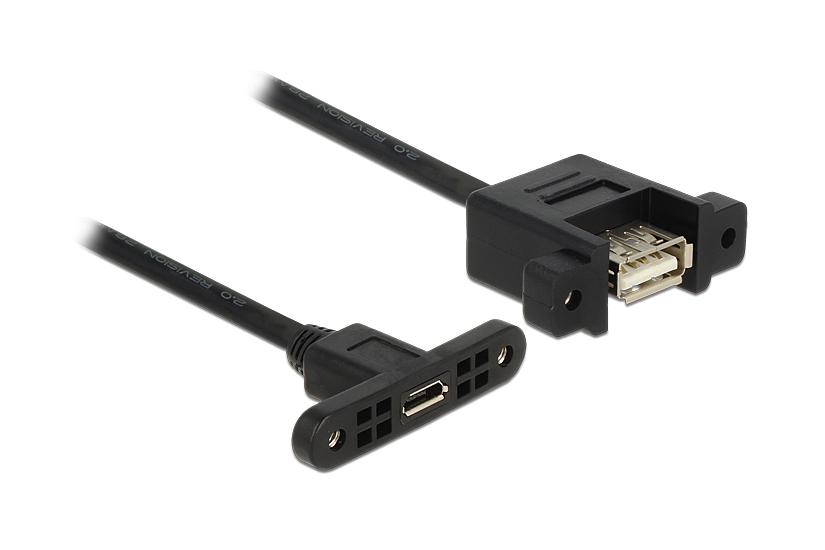 Delock Usb-adapter Micro-usb Type Til Usb 25 Cm