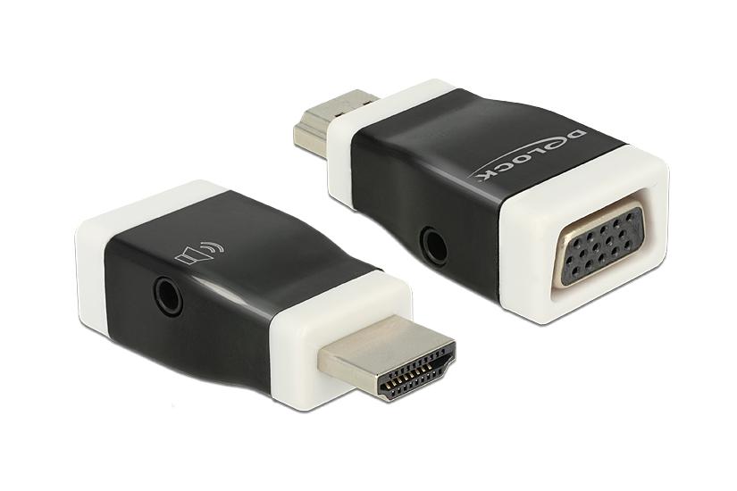 Delock Video Lyd Adapter Hdmi Vga Audio