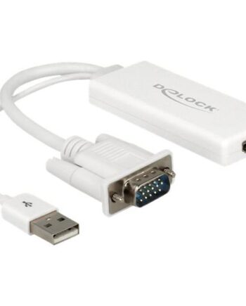 Delock Video   Lyd Adapter Hdmi   Vga   Usb 25 Cm