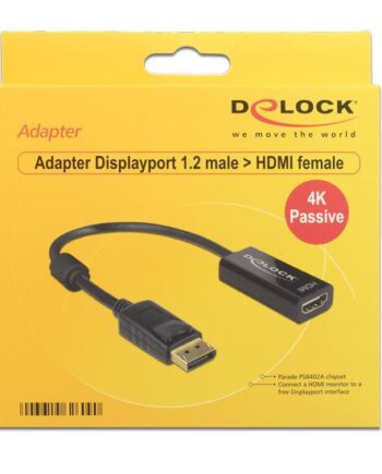 Delock Videoadapter Displayport   Hdmi 20 Cm