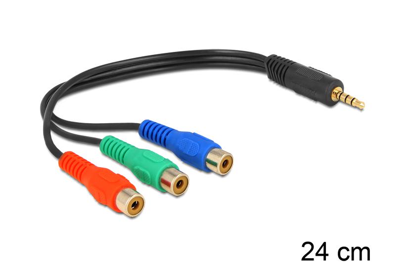 Delock Videokabel Componentvideo 24 Cm