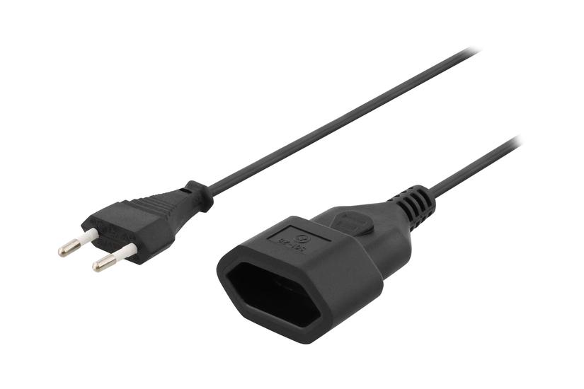 Deltaco Del-109ac Forlængerkabel Til Strøm Europlug Til Iec 60906-