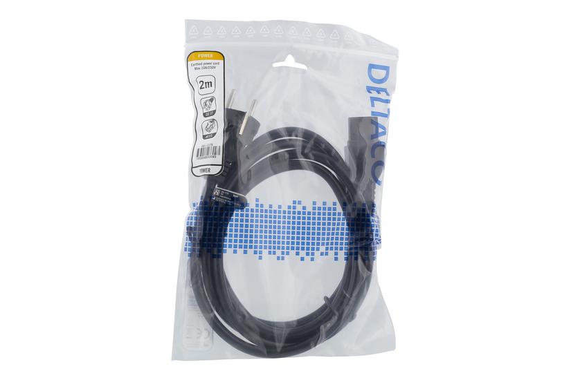 Deltaco Del-117b Strømkabel Power Cee Til Iec 60320 C15