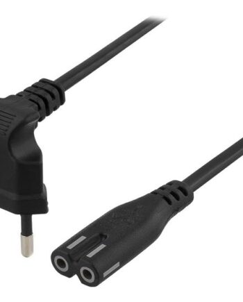 Deltaco Del-109bf Strømkabel Europlug Til Power Iec 60320 C7