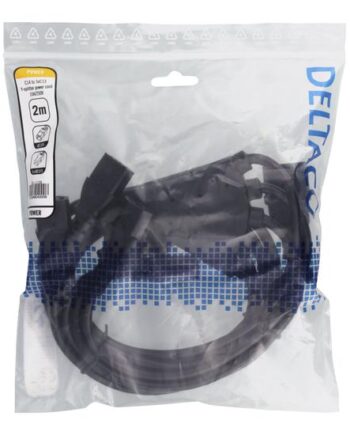 Deltaco Del-113d Strøm-splitter Iec 60320 C14 Til Power Iec 60320 C13