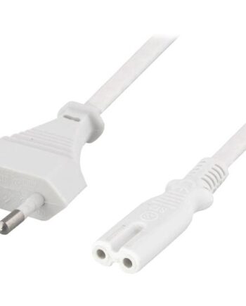 Deltaco Del-109j-50 Strømkabel Europlug Til Power Iec 60320 C7 50 Cm