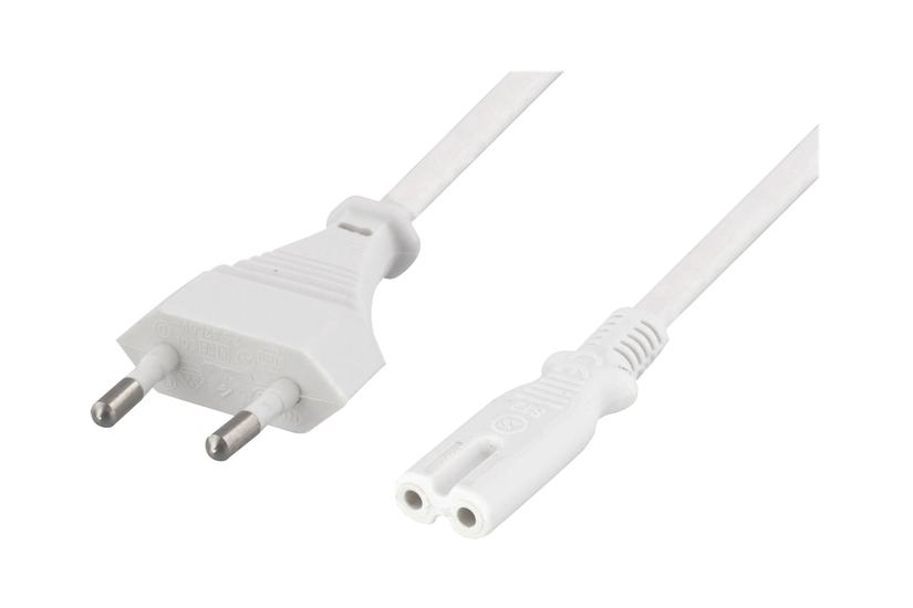 Deltaco Del-109jn Strømkabel Europlug Til Power Iec 60320 C7