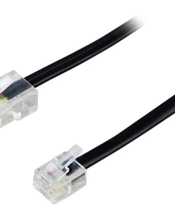 Deltaco Del-1701s Telefonkabel     Sort