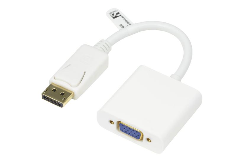 Deltaco Dp-vga8 Video Transformer Hvid