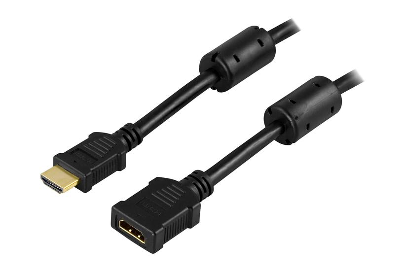 Deltaco Forlængerkabel Hdmi Sort