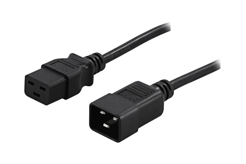 Deltaco Forlængerkabel Til Strøm Iec 60320 C19 Til Iec 60320 C20