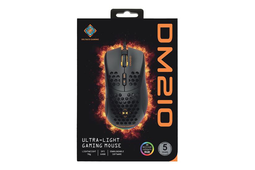 Deltaco Gaming Dm210 Mus Usb Sort