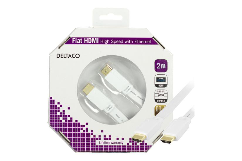Deltaco Hdmi-1020h- Hdmi-kabel Med Ethernet