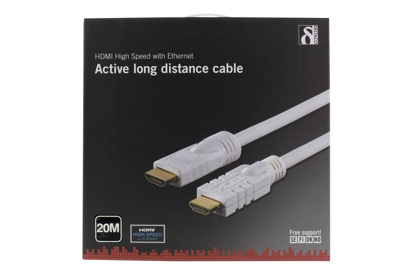 Deltaco Hdmi-1201 Hdmi-kabel Med Ethernet 20