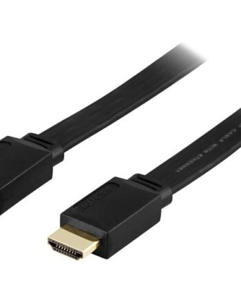 Deltaco Hdmi Til Hdmi Flad           Sort