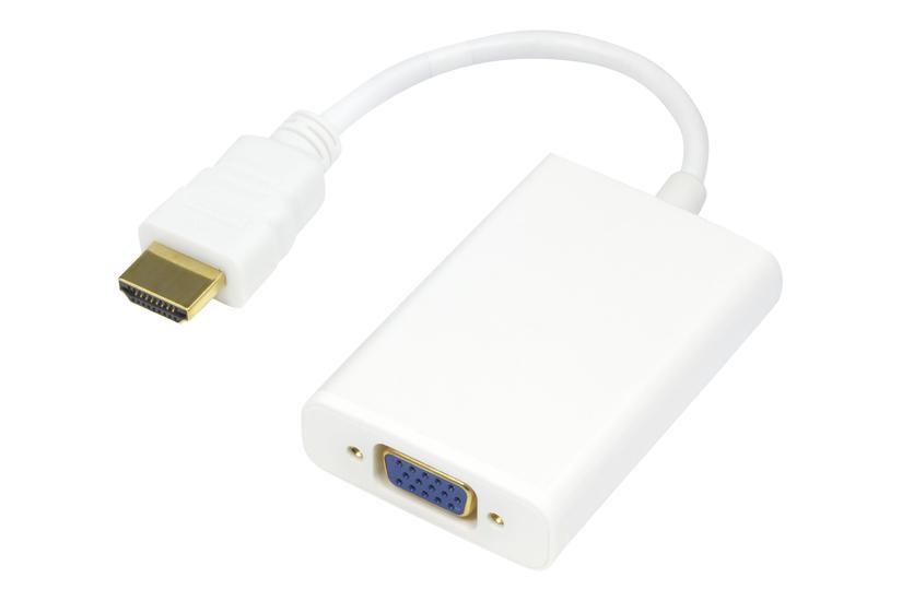 Deltaco Hdmi Til Vga Video Transformer Hvid