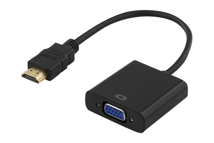 Deltaco Hdmi Til Vga Video Transformer Sort