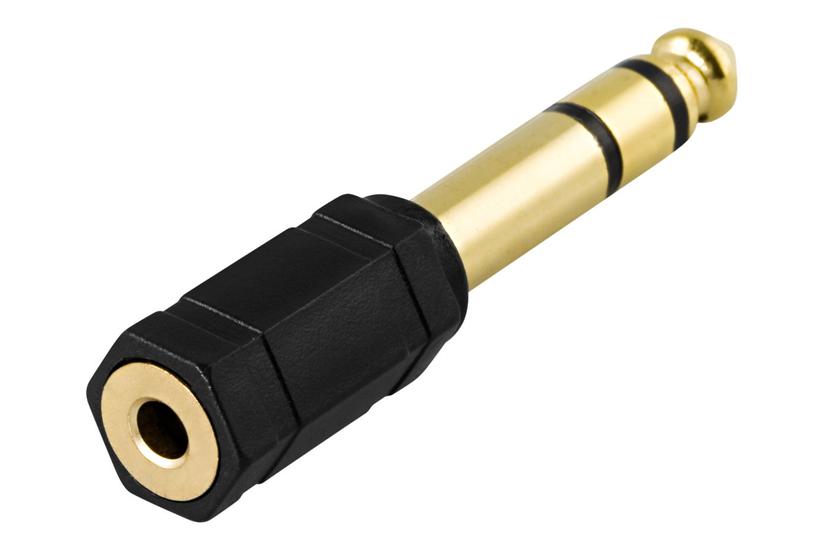 Deltaco Lyd Adapter Stereostik Han Til Stereo Mini-jackstik Hun