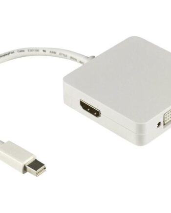 Deltaco Mini Displayport Til Hdmi   Dvi       Hvid